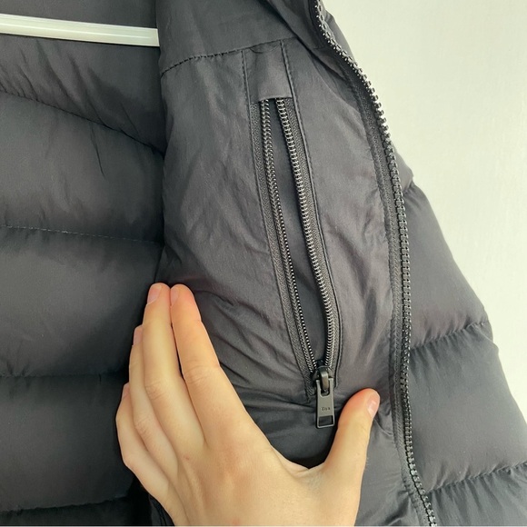Tna Kanaka Black Puffer Jacket Hooded Zip Up Winter Coat Goose Down Feather S - Picture 7 of 11